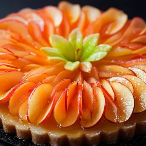 recette Tarte aux poires caramelisées