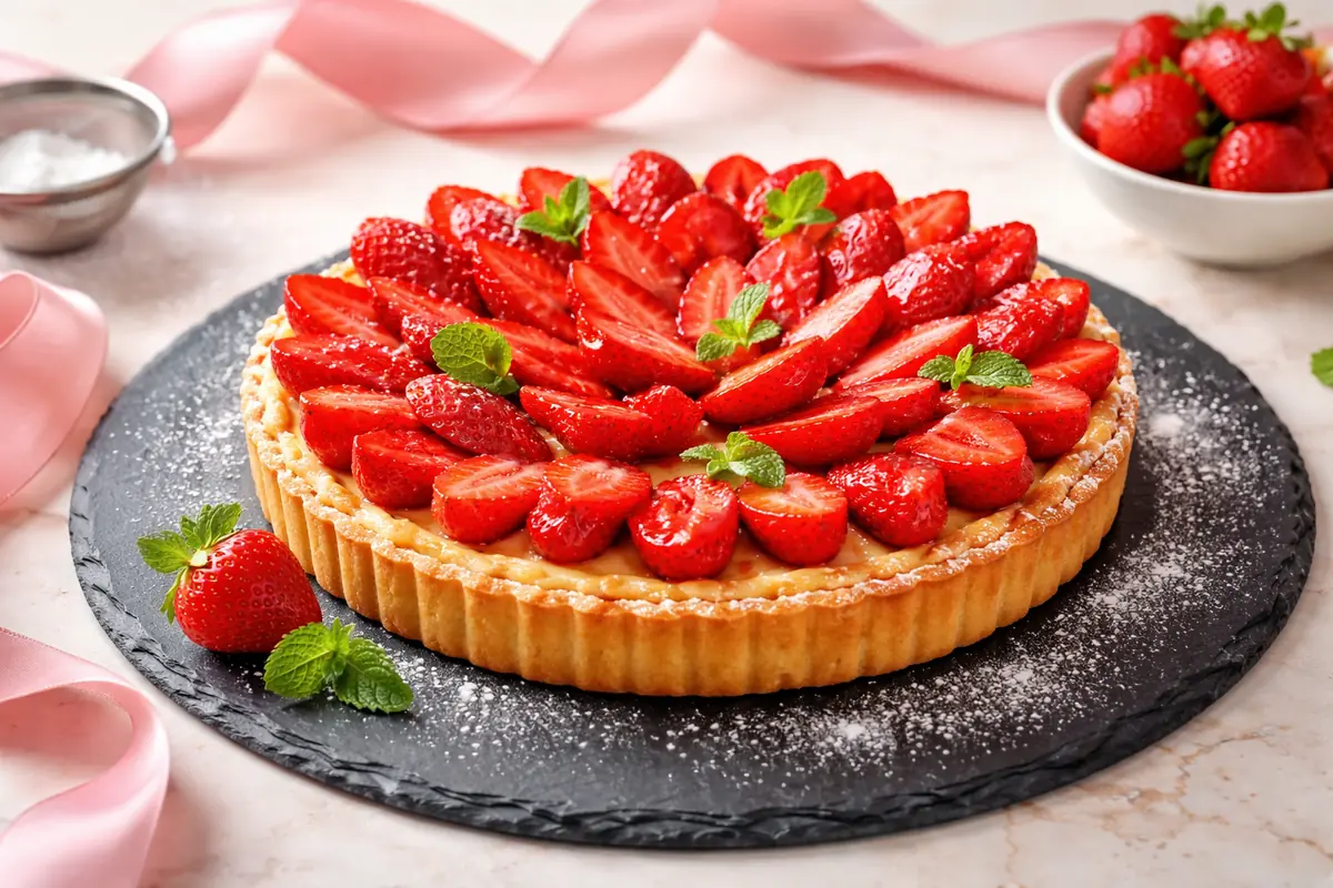 tarte aux fraises