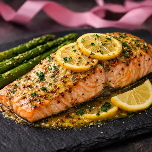 La véritable recette du saumon au four moutarde et citron - tonbonbon.fr