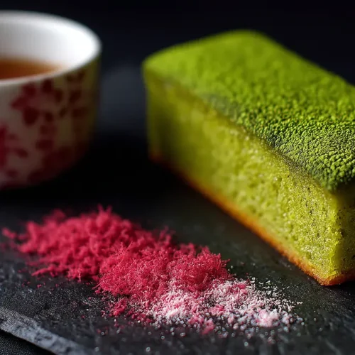 recette mochi cake vert au matcha et à la noix de coco