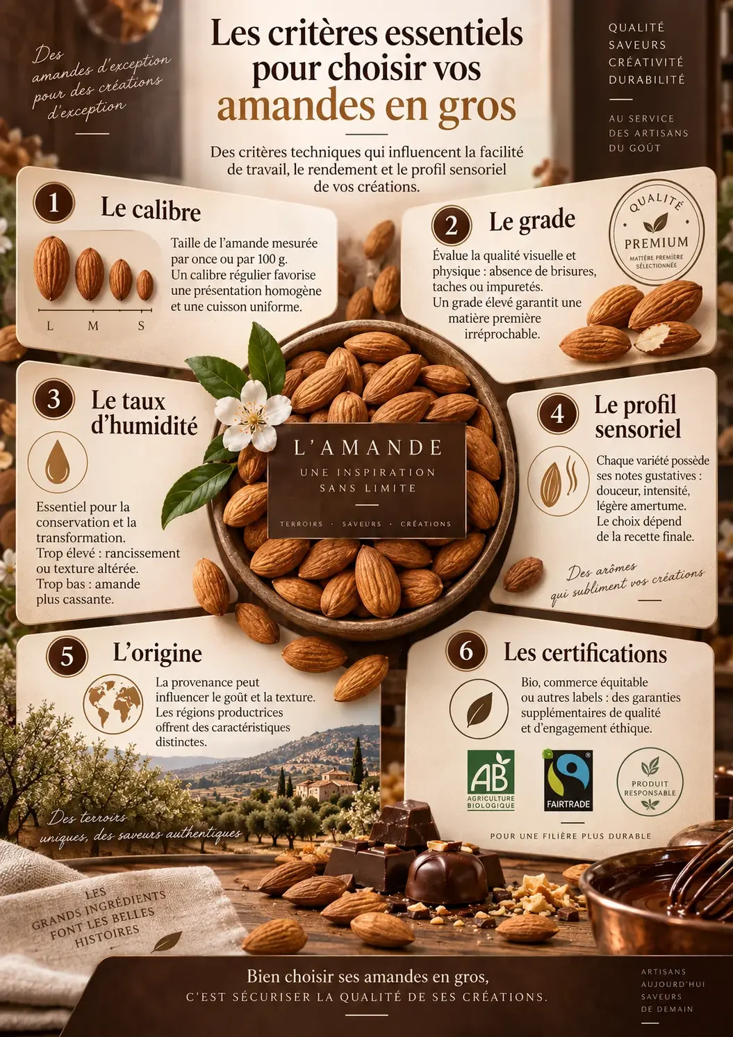 choisir vos amandes en gros