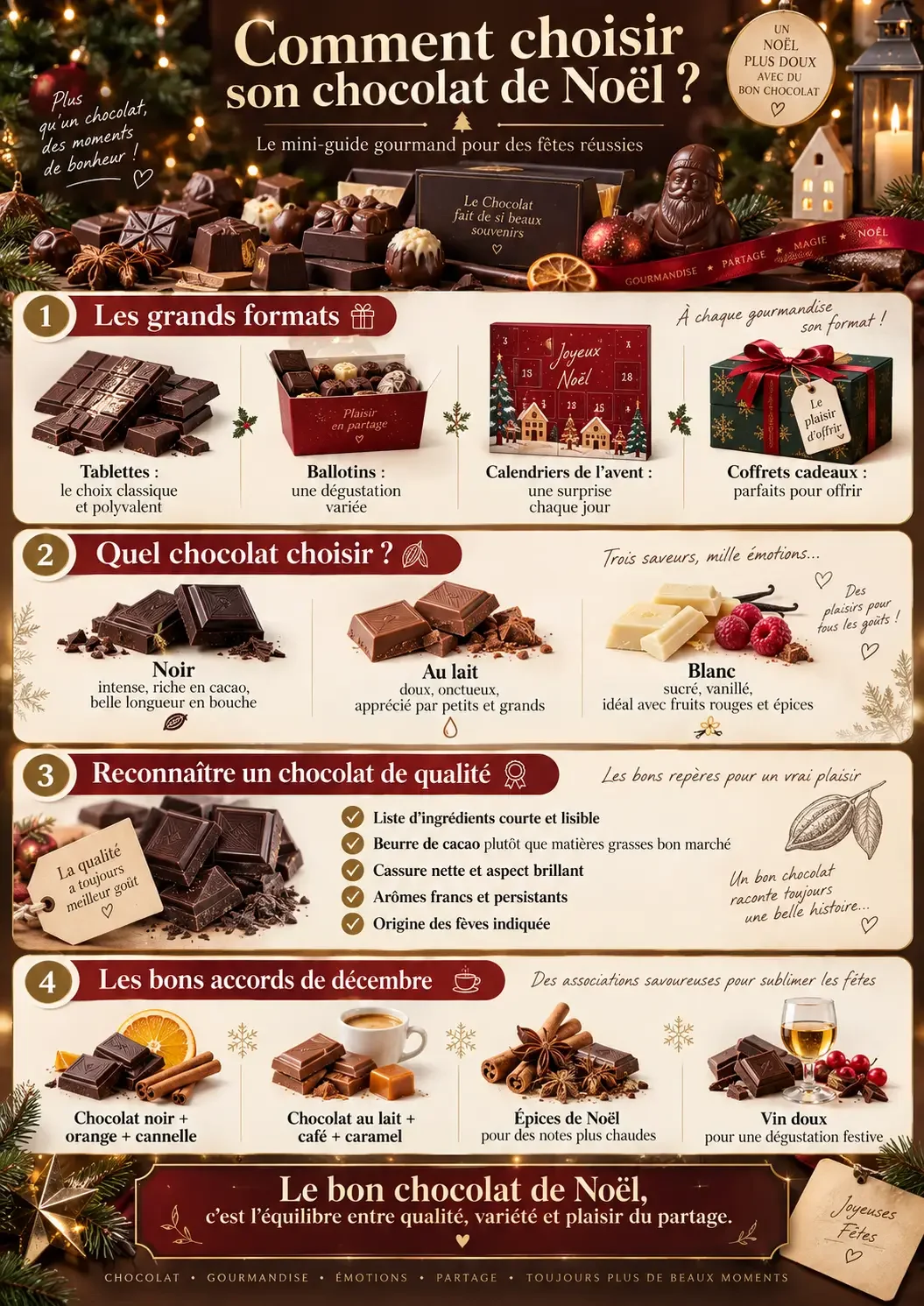 Guide gourmand du chocolat de Noël